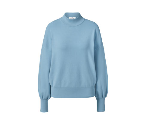 Tchibo - Pullover mit Ballonärmeln - Damen - Gr. XL - hellblau