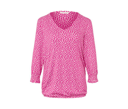 Tchibo - Bedrucktes Blusenshirt - Damen - Gr. M - weiß/print