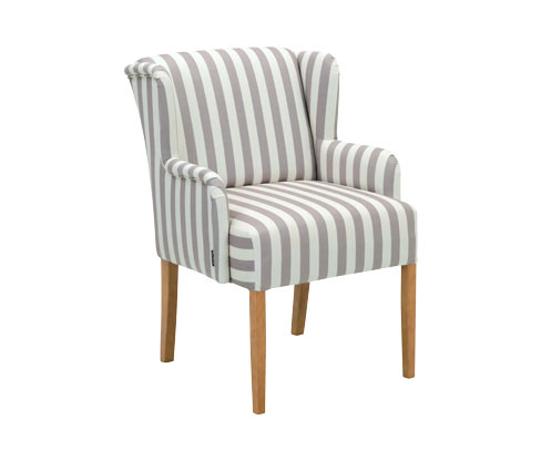 Tchibo - Polsterstuhl mit Armlehne »Hendrick« - 62x64x88cm - braun - Polyester / Buchenholz
