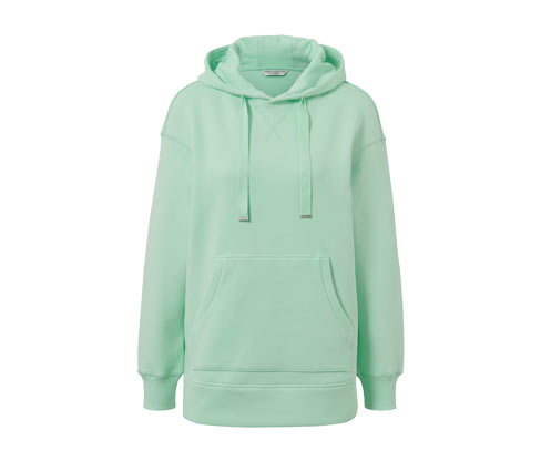 Tchibo - Langes Kapuzensweatshirt - Damen - Gr. XL - mintgrün