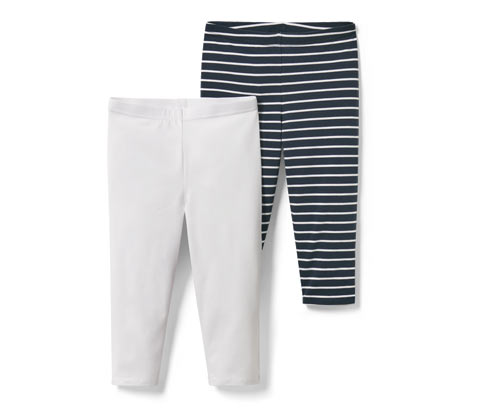 Tchibo - 2 Kinder-3/4-Leggings - Gr. 146/152 - dunkelblau