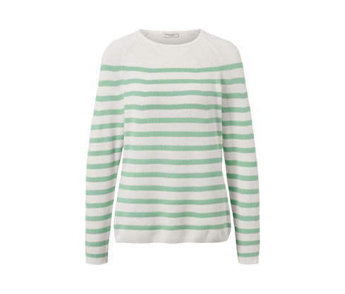 Tchibo - Strickpullover - Damen - Gr. L - creme/gestreift