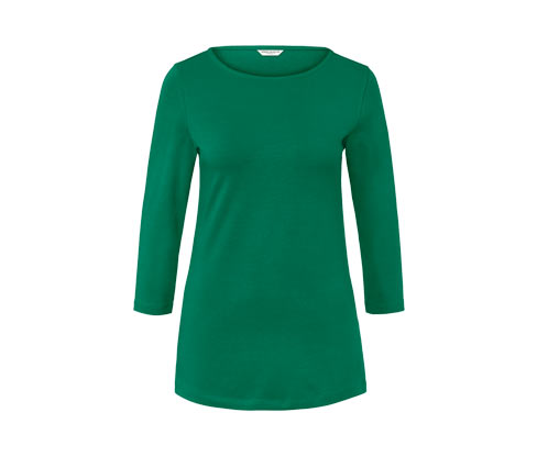 Tchibo - Shirt mit 3/4-Arm - Damen - Gr. S - grün