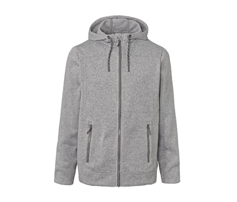 Tchibo - Strickfleece-Jacke - Herren - Gr. XL - grau