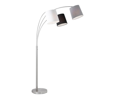 Tchibo - Just Light Stehleuchte »Melvin« - 100x70x190cm - silber - Eisen