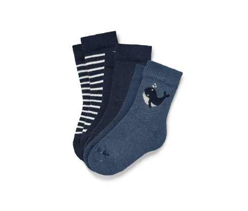 Tchibo - 3 Paar Babysocken - Herren - Gr. 16-18 - dunkelblau