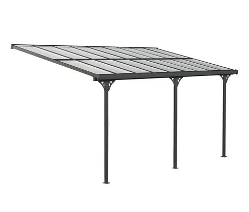 Tchibo - Terrassenüberdachung - 556x300x270cm - anthrazit - Aluminium