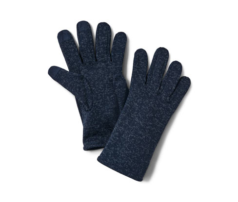 Tchibo - Strickfleece-Handschuhe - Herren - Gr. 7,5 - dunkelblau