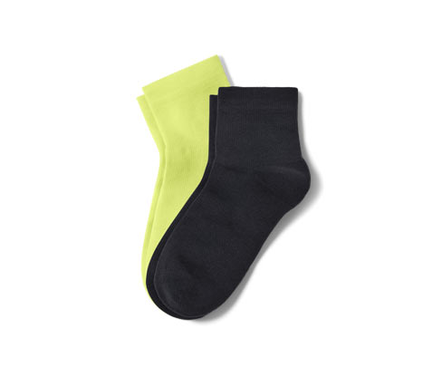 Tchibo - 2 Paar kurze Sportsocken - Herren - Gr. 35-38 - gelb