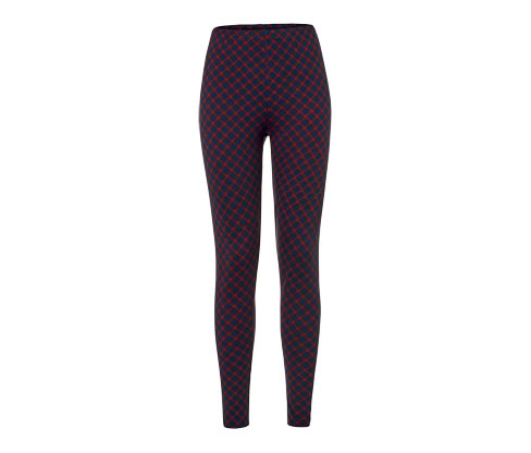 Tchibo - Kuschelige Leggings - Damen - Gr. XL - dunkelblau/kariert