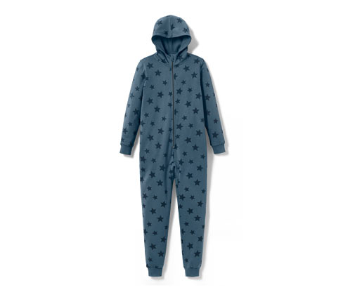 Tchibo - Kinder-Lounge-Overall - Herren - Gr. 170/176 - blau/print