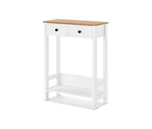 Tchibo - Konsole mit 2 Schubladen - 70x30x92cm - schwarz - Holz / Metall