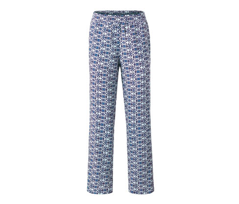 Tchibo - Hose mit Alloverprint - Damen - Gr. 42 - blau/print
