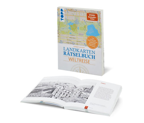 Tchibo - Buch: Landkarten-Rätselbuch »Weltreise«