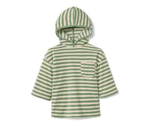 Tchibo - Kinder-Frottier-Shirt - Gr. 134/140 - beige/gestreift