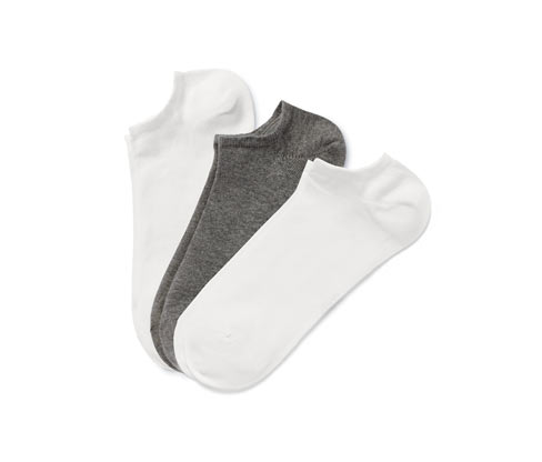 Tchibo - 3 Paar Sneakersocken - Herren - Gr. 41-43 - weiß