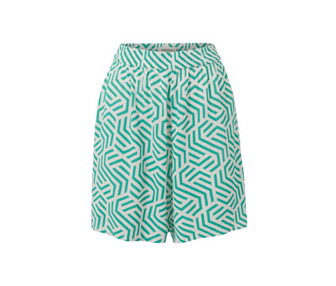 Tchibo - Bedruckte Webshorts - Damen - Gr. 44 - creme/print
