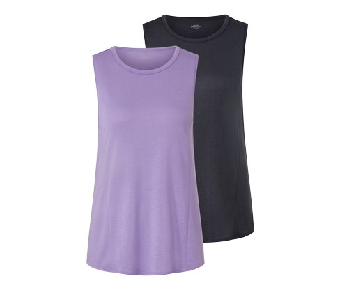 Tchibo - 2 Sport-Tops - Damen - Gr. XS - anthrazit