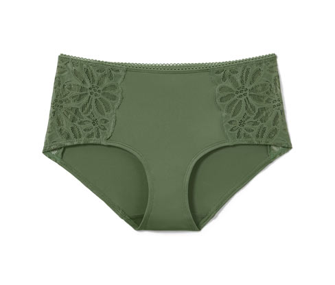 Tchibo - Midrise-Panty - Damen - Gr. S - olivgrün
