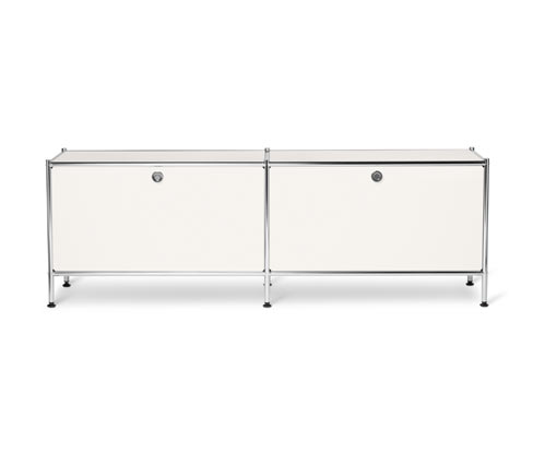 Tchibo - Lowboard Metall »Cn3« mit Klappenfächern - 152x40x51,5cm - chrom - Stahl / Aluminium / Kunststoff