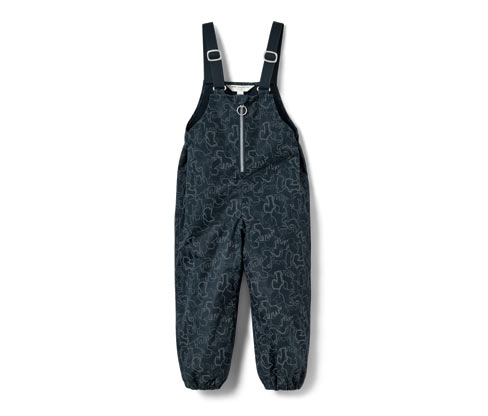 Tchibo - Kinder Thermo-Regenhose mit reflektierenden Elementen - Herren - Gr. 86/92 - silber/print