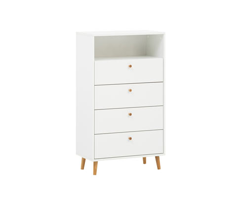 Tchibo - Kommode »Bjarne« - 60x33x104,5cm - braun - Holz / Eichenholz / Metall
