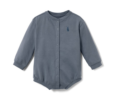 Tchibo - Baby-Sweat-Strampler - Baby - Gr. 62/68 - dunkelblau