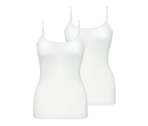 Tchibo - 2 Hemdchen - Damen - Gr. XXL - weiß