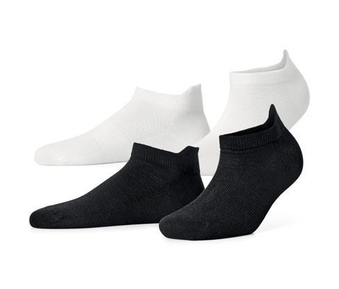 Tchibo - 2 Paar Sneaker-Sportsocken - Damen - Gr. 35-38 - schwarz