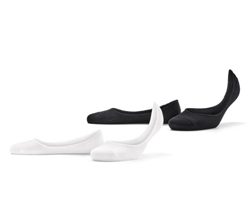 Tchibo - 2 Paar Sneaker-Füßlinge - Damen - Gr. 38-40 - schwarz