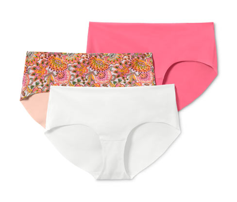 Tchibo - 3 Pantys »Magic Cut« - Damen - Gr. L - weiß