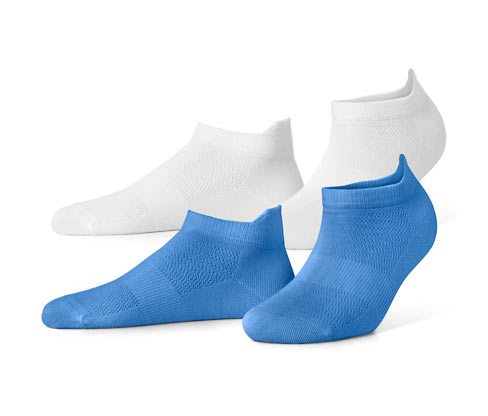 Tchibo - 2 Paar Sneaker-Sportsocken - Damen - Gr. 39-42 - blau