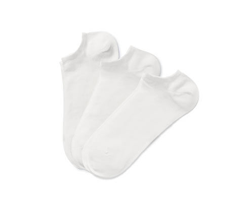 Tchibo - 3 Paar Sneakersocken - Herren - Gr. 41-43 - weiß