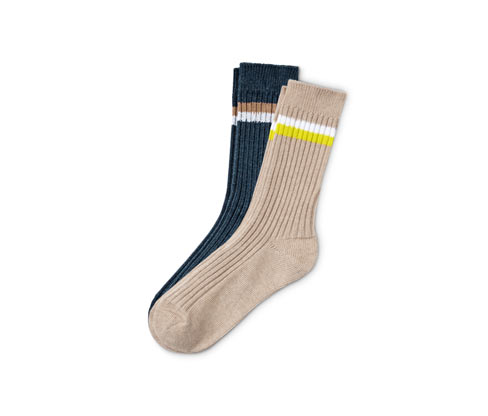 Tchibo - 2 Paar Stricksocken - Damen - Gr. 35-38 - dunkelblau