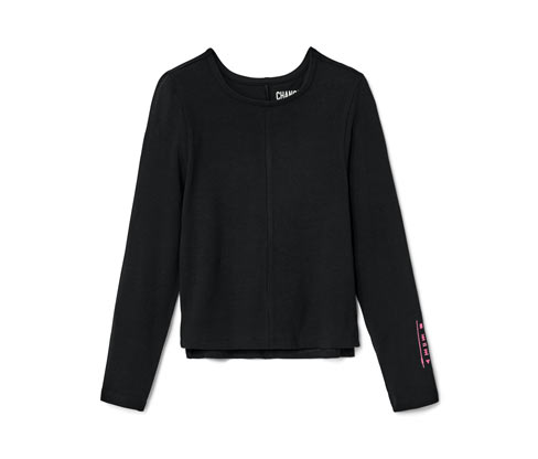 Tchibo - Kinder-Langarmshirt - Mädchen - Gr. 122/128 - schwarz