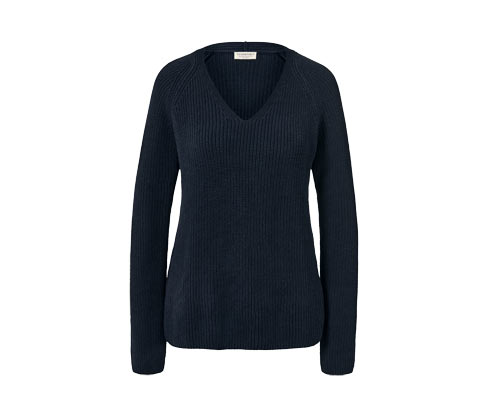 Thumbnail - Tchibo - Strickpullover - Damen - Gr. XL - dunkelblau