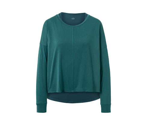 Tchibo - 2-in-1-Sportshirt - Damen - Gr. XL - smaragdgrün