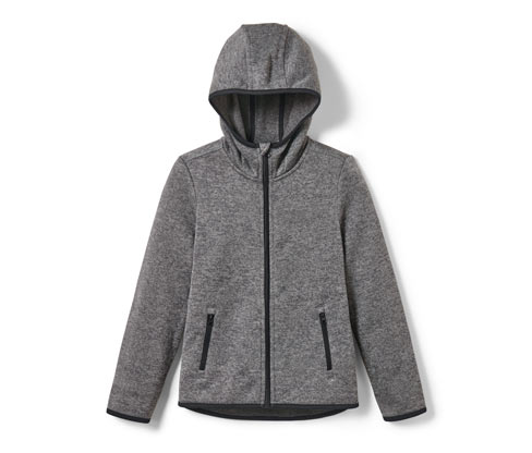 Tchibo - Kinder-Strickfleecejacke - Herren - Gr. 122/128 - grau