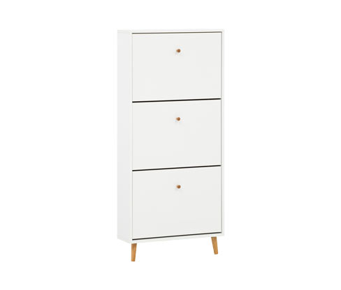 Tchibo - Schuhschrank »Bjarne« - 59,8x19x131cm - braun - Holz / Eichenholz / Metall