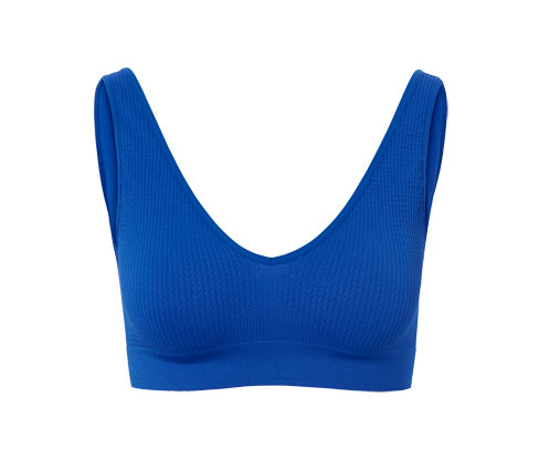 Tchibo - Seamless-BH mit Struktur - Damen - Gr. M - dunkelblau