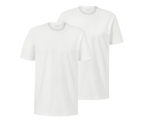 Tchibo - 2 T-Shirts mit Rundhalsausschnitt - Herren - Gr. XXL - weiß