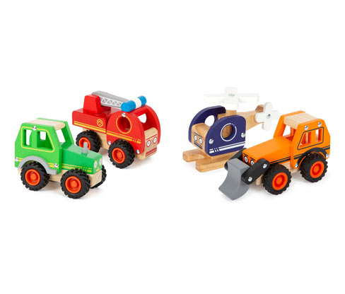 small foot Fahrzeuge-Set - mehrfarbig