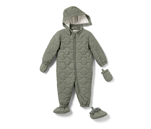 Tchibo - Baby-Winteroverall - Gr. 98/104 - olivgrün