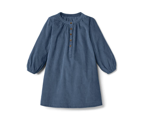 Tchibo - Kinder-Cordkleid - Mädchen - Gr. 110/116 - blau