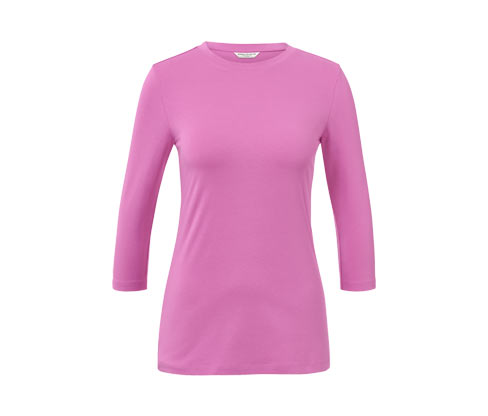 Tchibo - Shirt mit 3/4-Arm - Damen - Gr. M - rosa