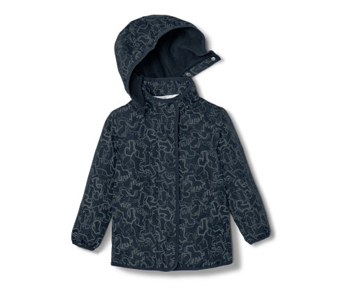 Tchibo - Kinder-Thermo-Regenjacke mit reflektierenden Elementen - Herren - Gr. 110/116 - silber