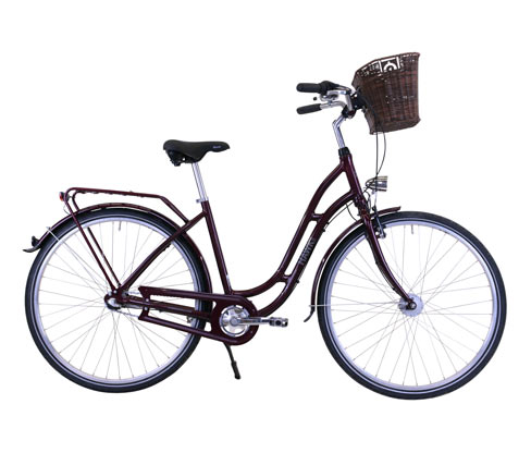 Hawk Bikes Cityrad »City Classic Joy Bordeaux« - bordeaux