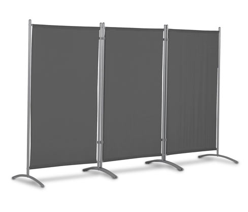 Thumbnail - Leco Stellwand - 260x60x156cm - anthrazit - Polyester / Stahl / Kunststoff