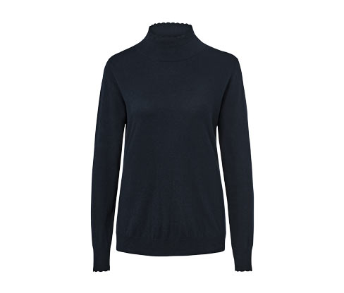 Tchibo - Strickpullover mit Stehkragen - Damen - Gr. XL - dunkelblau
