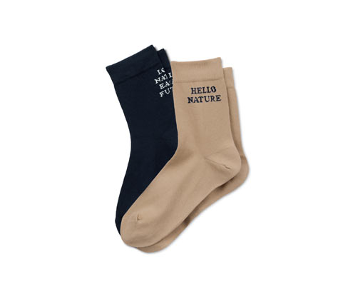 Tchibo - 2 Paar Statement-Socken - Damen - Gr. 39-42 - dunkelblau